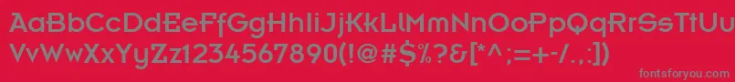KernelAlternateSsiAlternate Font – Gray Fonts on Red Background