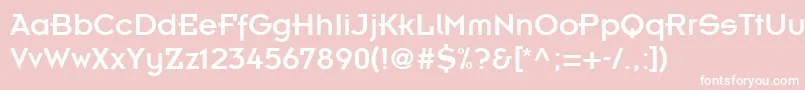 KernelAlternateSsiAlternate Font – White Fonts on Pink Background