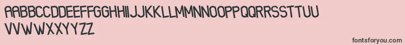 XenikFreePromo Font – Black Fonts on Pink Background