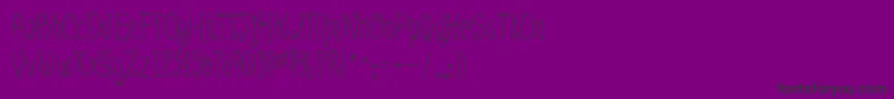 Czcionka InnsmouthPlain – czarne czcionki na fioletowym tle