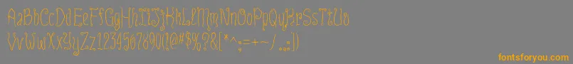 InnsmouthPlain Font – Orange Fonts on Gray Background