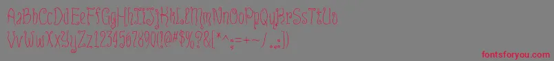 InnsmouthPlain Font – Red Fonts on Gray Background