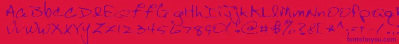 More about Lehn150 Font Lehn150 Font – Purple Fonts on Red Background