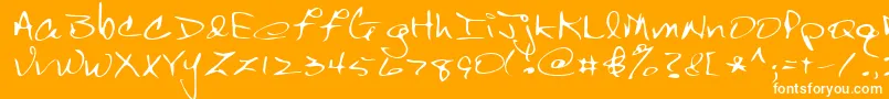 Lehn150 Font – White Fonts on Orange Background