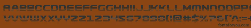 Usuzihalf Font – Black Fonts on Brown Background