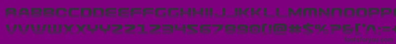 Usuzihalf Font – Black Fonts on Purple Background