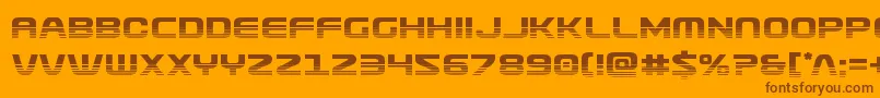 More about Usuzihalf Font Usuzihalf Font – Brown Fonts on Orange Background