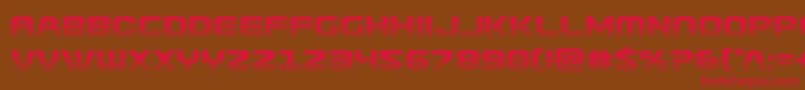 Usuzihalf Font – Red Fonts on Brown Background