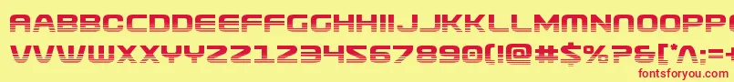 Usuzihalf Font – Red Fonts on Yellow Background