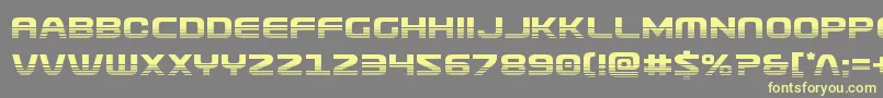 Usuzihalf Font – Yellow Fonts on Gray Background