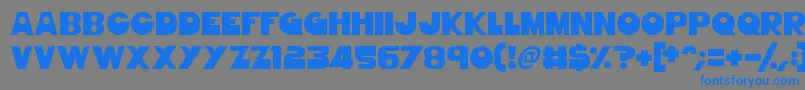 GorgeousGirls Font – Blue Fonts on Gray Background
