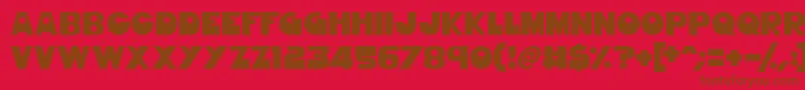 GorgeousGirls Font – Brown Fonts on Red Background