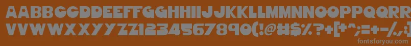GorgeousGirls Font – Gray Fonts on Brown Background