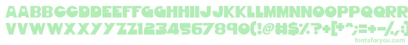 GorgeousGirls Font – Green Fonts on White Background