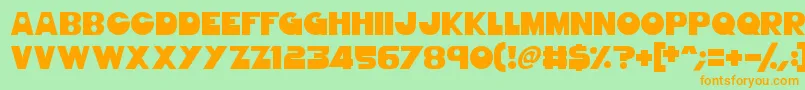 GorgeousGirls Font – Orange Fonts on Green Background