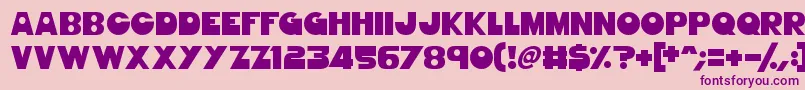 GorgeousGirls Font – Purple Fonts on Pink Background