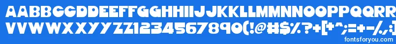 GorgeousGirls Font – White Fonts on Blue Background