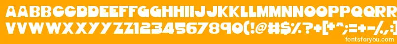 GorgeousGirls Font – White Fonts on Orange Background
