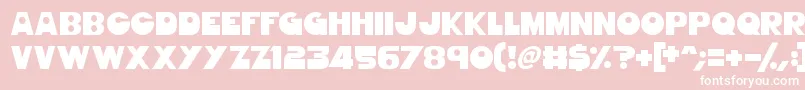 GorgeousGirls Font – White Fonts on Pink Background