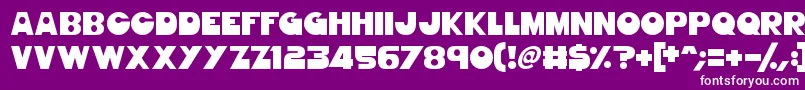 GorgeousGirls Font – White Fonts on Purple Background