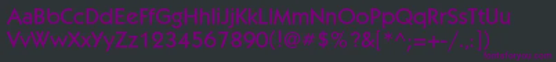 Kbl55C Font – Purple Fonts on Black Background