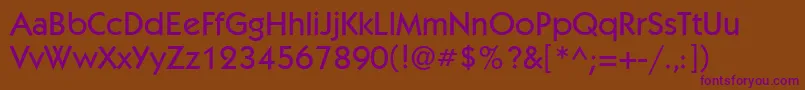 Kbl55C Font – Purple Fonts on Brown Background
