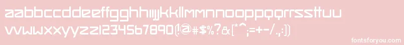 SmashHit Font – White Fonts on Pink Background
