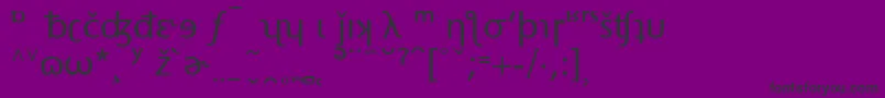 StoneSansPhoneticAlternate Font – Black Fonts on Purple Background