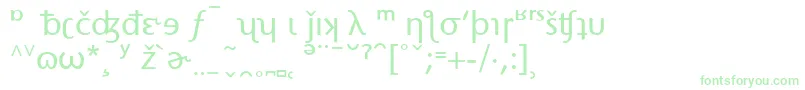 StoneSansPhoneticAlternate Font – Green Fonts on White Background