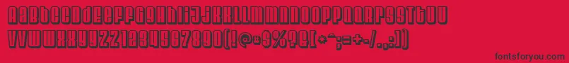 Velvendachill Font – Black Fonts on Red Background