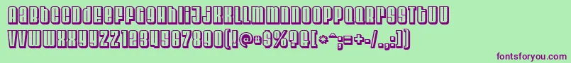 Velvendachill Font – Purple Fonts on Green Background