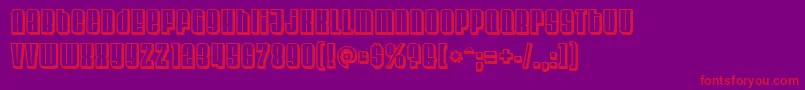 Velvendachill Font – Red Fonts on Purple Background