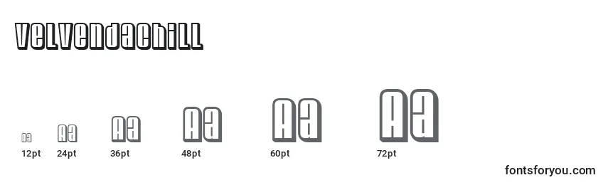 Velvendachill Font Sizes