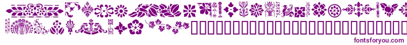 GeVictorianDesign Font – Purple Fonts on White Background