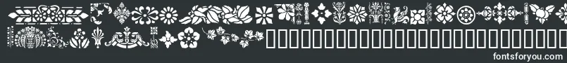 GeVictorianDesign Font – White Fonts on Black Background