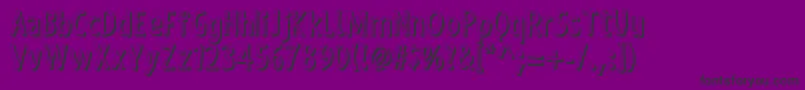 ShakyHandSomeComic3D Font – Black Fonts on Purple Background