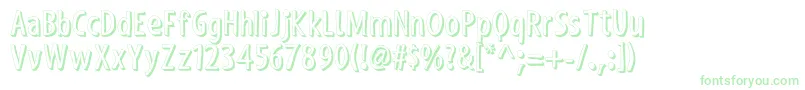 ShakyHandSomeComic3D-Schriftart – Grüne Schriften