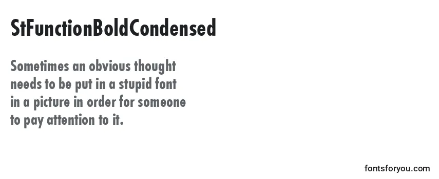 StFunctionBoldCondensed Font