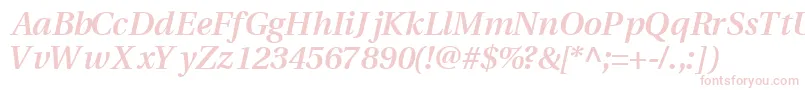 VeracitysskBoldItalic Font – Pink Fonts on White Background