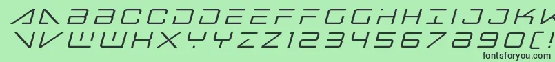 Bansheepilottitleital Font – Black Fonts on Green Background