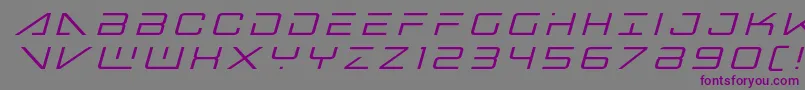 Bansheepilottitleital Font – Purple Fonts on Gray Background