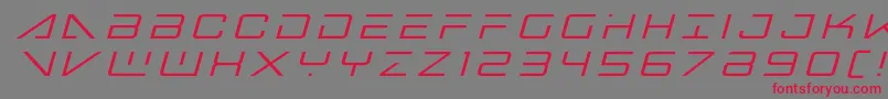 Bansheepilottitleital Font – Red Fonts on Gray Background