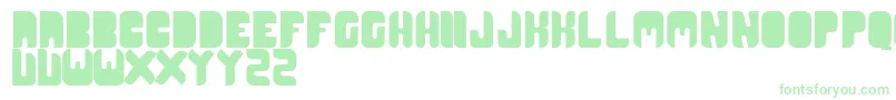 Cr21type-Schriftart – Grüne Schriften auf weißem Hintergrund