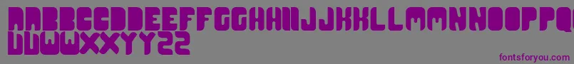 Cr21type-fontti – violetit fontit harmaalla taustalla