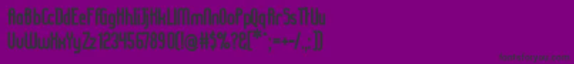 Ladyirb Font – Black Fonts on Purple Background