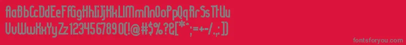 Ladyirb Font – Gray Fonts on Red Background