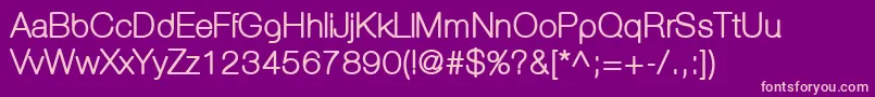 Asansrounded Font – Pink Fonts on Purple Background