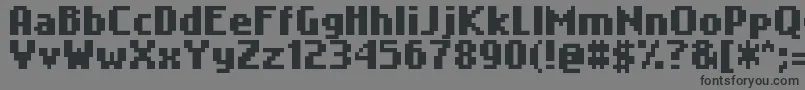 フォントNokiafc22 – 黒い文字の灰色の背景