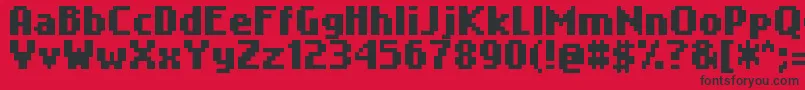 Nokiafc22 Font – Black Fonts on Red Background