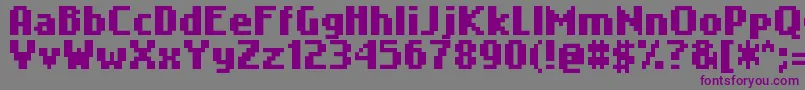 Nokiafc22 Font – Purple Fonts on Gray Background